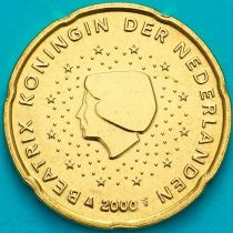 Нидерланды 20 евроцентов 2000 год. (тип 1)