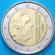 Монета Нидерланды 2 евро 2016 год. Парус и звезда перед датой