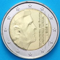 Нидерланды 2 евро 2016 год. Парус и звезда перед датой
