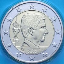 Бельгия 2 евро 2022 год. BU