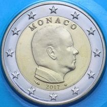 Монако 2 евро 2017 год. BU