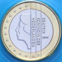 Нидерланды 1 евро 2011 год. BU