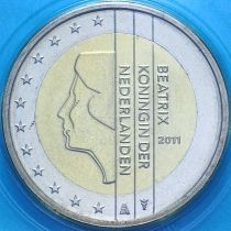 Нидерланды 2 евро 2011 год. BU