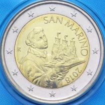Сан Марино 2 евро 2018 год. BU