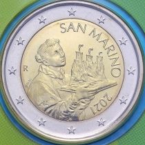 Сан Марино 2 евро 2021 год. BU