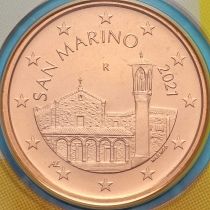 Сан Марино 5 евроцентов 2021 год. BU