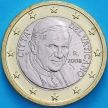 Монета Ватикан 1 евро 2008 год.
