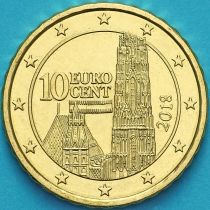 Австрия 10 евроцентов 2018 год.