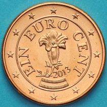 Австрия 1 евроцент 2013 год.