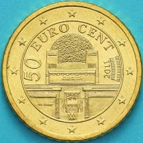 Австрия 50 евроцентов 2011 год.