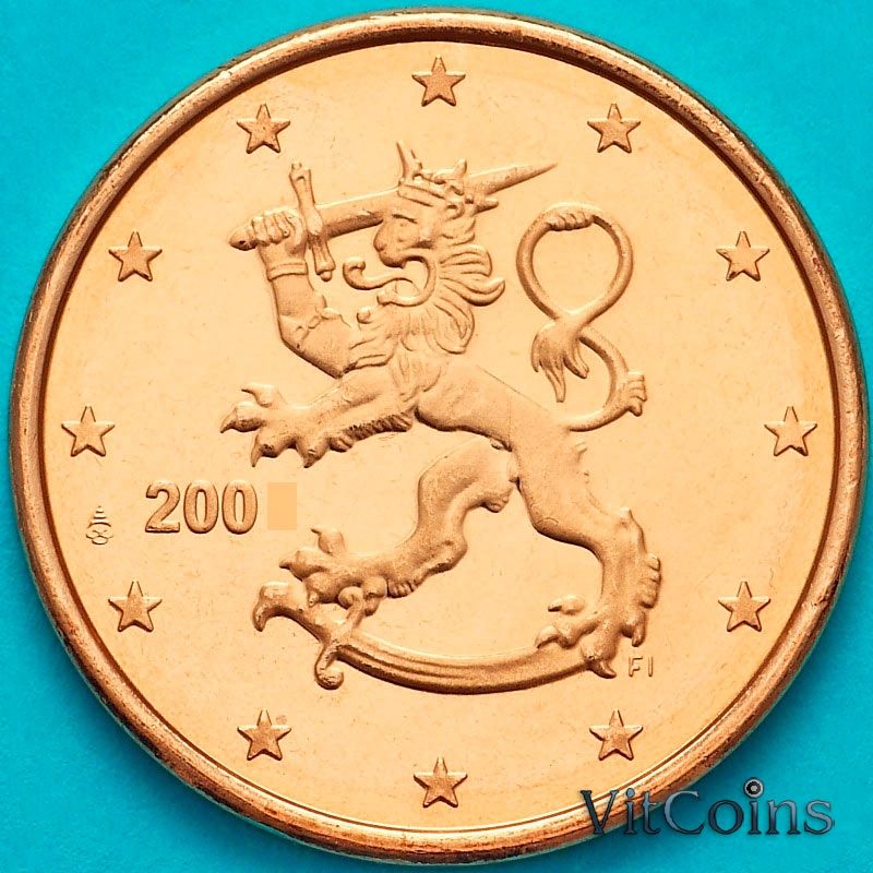 Монета Финляндия 5 евроцентов 2010 год. Fi.0