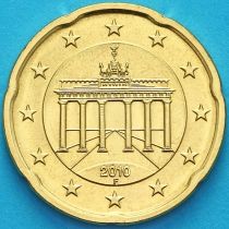 Германия 20 евроцентов 2010 год. F