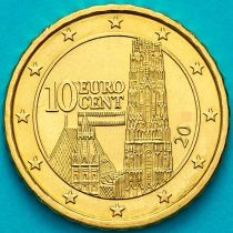 Австрия 10 евроцентов 2017 год.