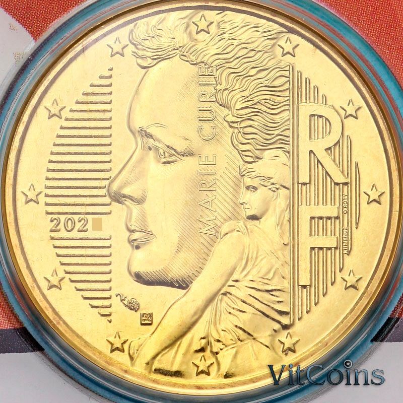 Монета Франция 50 евроцентов 2026 год. BU