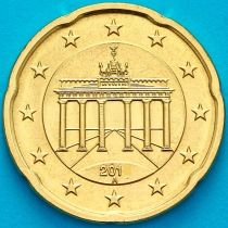 Германия 20 евроцентов 2017 год. А. BU