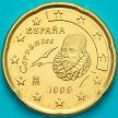 Монета Испания 20 евроцентов 1999 год.