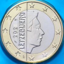 Люксембург 1 евро 2025 год. BU