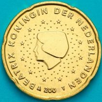 Нидерланды 20 евроцентов 2003 год. (тип 1)