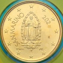 Сан Марино 50 евроцентов 2020 год. BU