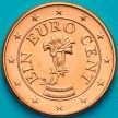 Монета Австрия 1 евроцент 2019 год. На монете есть дата 2019 г.