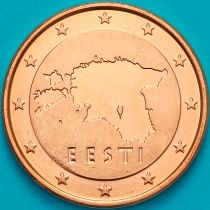 Эстония 1 евроцент 2015 год. На монете есть дата 2015