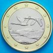 Монета Финляндия 1 евро 2012 год.  Fi, Лев. На монете есть дата 2012