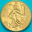 Монета Франция 10 евроцентов 2010 год. Монета из набора.. На монете есть дата.