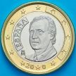 Монета Испания 1 евро 2008 год. 1 тип 2-ая карта