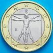 Монета Италия 1 евро 2002 год.  На монете есть дата