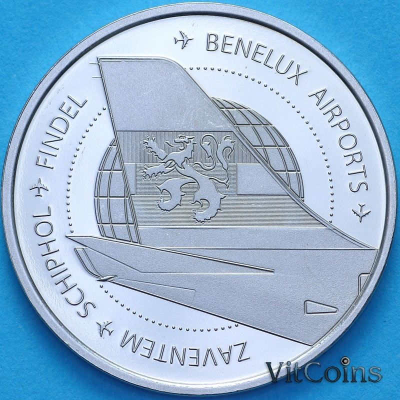 Бельгия, жетон монетного двора 2019 год. Аэропорты Бенилюкса