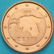 Монета Эстония 2 евроцента 2011 год.