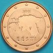Монета Эстония 5 евроцентов 2011 год.