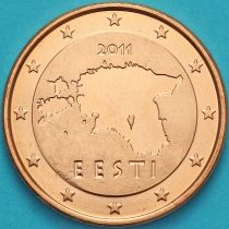 Эстония 5 евроцентов 2011 год.