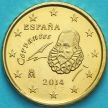 Монета Испания 10 евроцентов 2014 год.