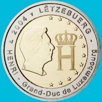 Люксембург 2 евро 2004 год. Великий герцог Анри Нассау.