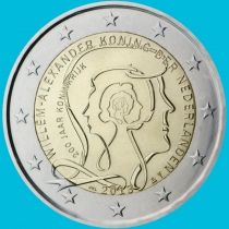 Нидерланды 2 евро 2013 год. 200 лет Королевству