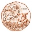 Монеты Австрия 5 евро 2017 год. Пасхальный ягненок