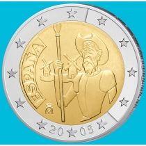 Испания 2 евро 2005 год. Дон Кихот