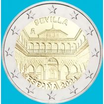 Испания 2 евро 2024 год. Королевский собор в Севилье