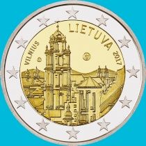 Литва 2 евро 2017 год. Вильнюс