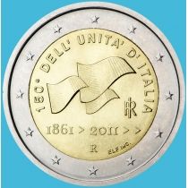 Италия 2 евро 2011 год. 150 лет объединения Италии