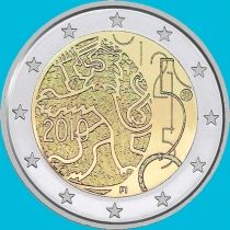 Финляндия 2 евро 2010 год. 150 лет финской валюте