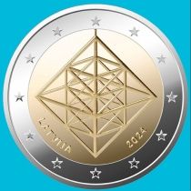 Латвия 2 евро 2024 год. Пузурис