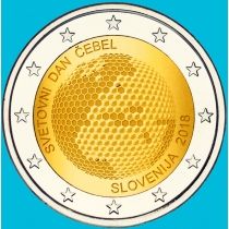 Словения 2 евро 2018 год. Всемирный день пчёл