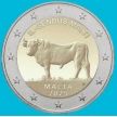 Монета Мальта 2 евро 2025 год. Мальтийский бык