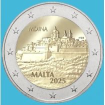 Мальта 2 евро 2025 год. Мдина