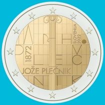 Словения 2 евро 2022 год. Йоже Плечник