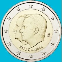 Испания 2 евро 2014 год. Король Филипп VI