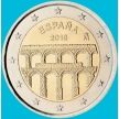 Монета Испания 2 евро 2016 год. Акведук в Сеговии