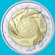 Италия 2 евро 2004 год. ФАО